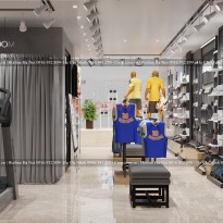 Thiết kế shop thời trang thể thao 4RV